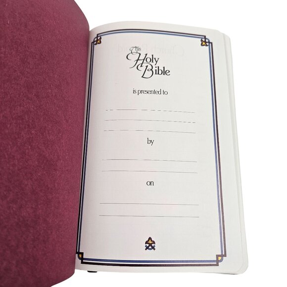 Zondervan Classic Reference Bible King James Version KJV Burgundy Leather Boxed - Picture 12 of 12